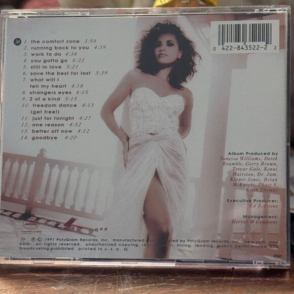 CD Vanessa Williams "The Comfort Zone" CD Album - Picture 8 of 9